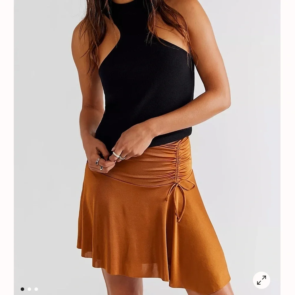 Free People Who's That Mini Skirt Cathaway Spice XS